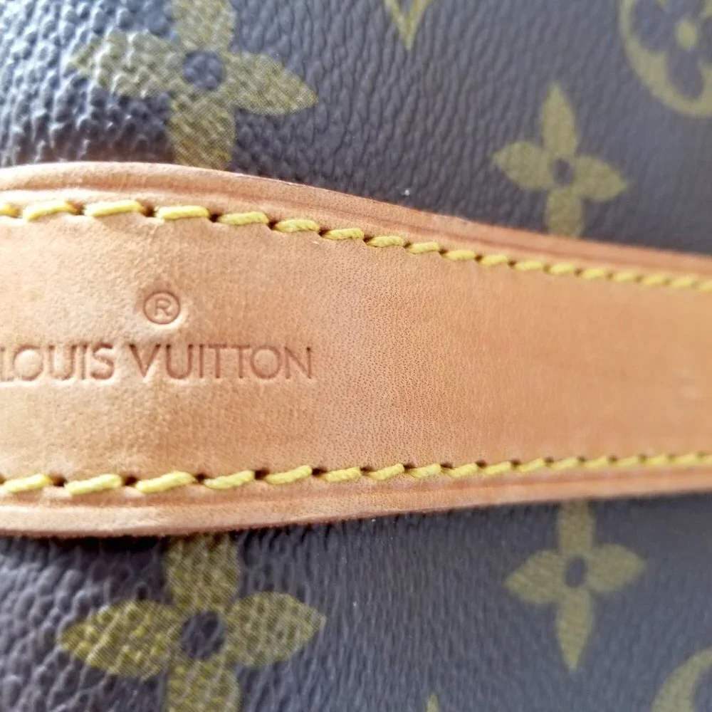 Louis Vuitton Monogram Brown Keepall Bandouliere 55 Travel Bag